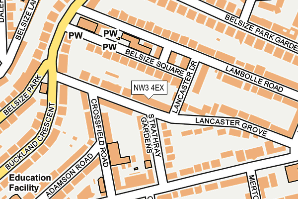 NW3 4EX map - OS OpenMap – Local (Ordnance Survey) NW3 4EX map - OS OpenMap – Local (Ordnance Survey)