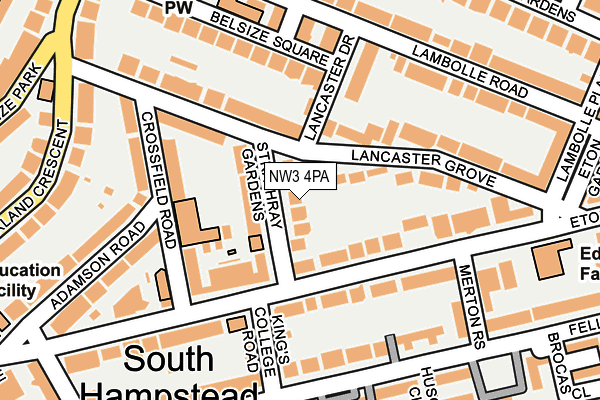 NW3 4PA map - OS OpenMap – Local (Ordnance Survey) NW3 4PA map - OS OpenMap – Local (Ordnance Survey)