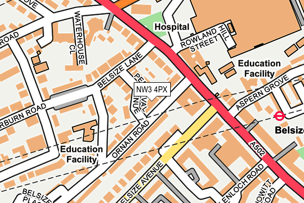 NW3 4PX map - OS OpenMap – Local (Ordnance Survey) NW3 4PX map - OS OpenMap – Local (Ordnance Survey)