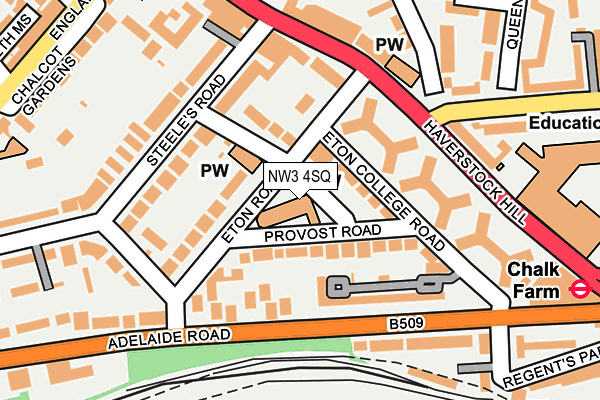 NW3 4SQ map - OS OpenMap – Local (Ordnance Survey) NW3 4SQ map - OS OpenMap – Local (Ordnance Survey)
