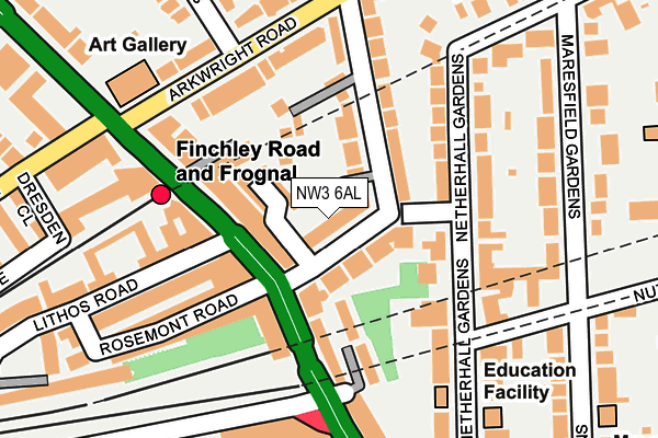 NW3 6AL map - OS OpenMap – Local (Ordnance Survey) NW3 6AL map - OS OpenMap – Local (Ordnance Survey)