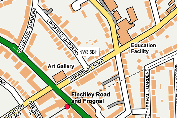 NW3 6BH map - OS OpenMap – Local (Ordnance Survey) NW3 6BH map - OS OpenMap – Local (Ordnance Survey)