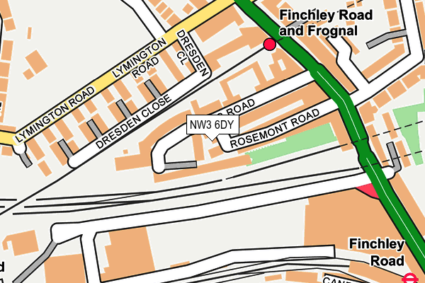 NW3 6DY map - OS OpenMap – Local (Ordnance Survey) NW3 6DY map - OS OpenMap – Local (Ordnance Survey)