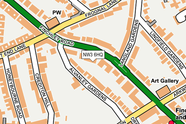 NW3 6HQ map - OS OpenMap – Local (Ordnance Survey)