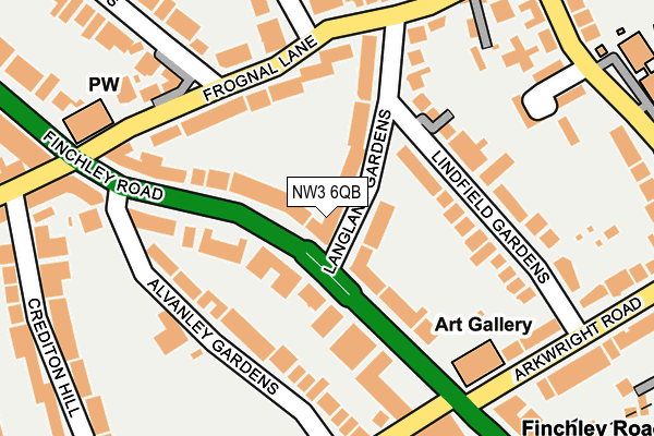 NW3 6QB map - OS OpenMap – Local (Ordnance Survey) NW3 6QB map - OS OpenMap – Local (Ordnance Survey)