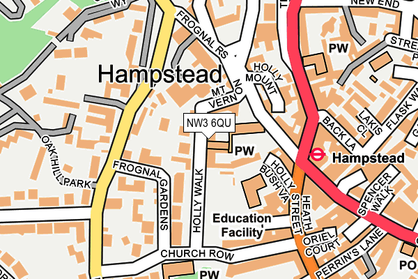 NW3 6QU map - OS OpenMap – Local (Ordnance Survey) NW3 6QU map - OS OpenMap – Local (Ordnance Survey)