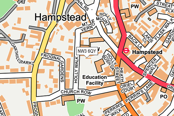 NW3 6QY map - OS OpenMap – Local (Ordnance Survey) NW3 6QY map - OS OpenMap – Local (Ordnance Survey)