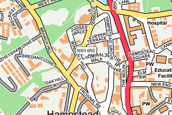 NW3 6RS map - OS OpenMap – Local (Ordnance Survey) NW3 6RS map - OS OpenMap – Local (Ordnance Survey)