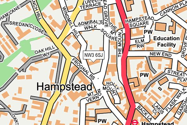 NW3 6SJ map - OS OpenMap – Local (Ordnance Survey) NW3 6SJ map - OS OpenMap – Local (Ordnance Survey)