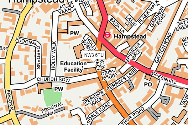 NW3 6TU map - OS OpenMap – Local (Ordnance Survey) NW3 6TU map - OS OpenMap – Local (Ordnance Survey)