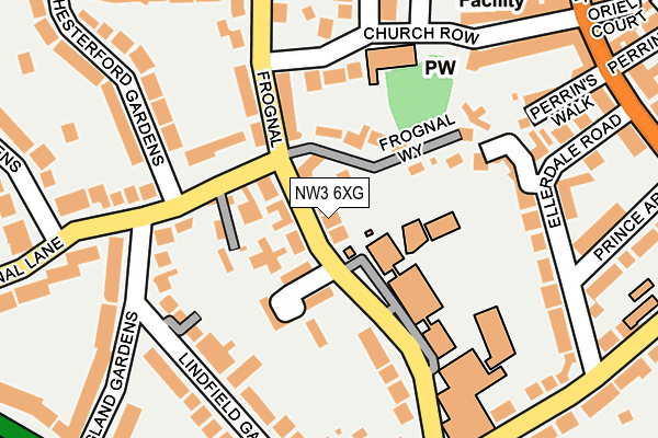 NW3 6XG map - OS OpenMap – Local (Ordnance Survey) NW3 6XG map - OS OpenMap – Local (Ordnance Survey)
