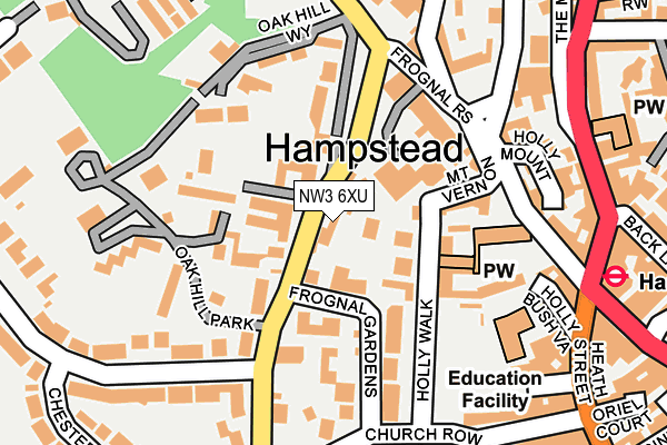 NW3 6XU map - OS OpenMap – Local (Ordnance Survey) NW3 6XU map - OS OpenMap – Local (Ordnance Survey)