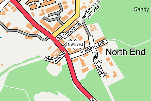 NW3 7HJ map - OS OpenMap – Local (Ordnance Survey) NW3 7HJ map - OS OpenMap – Local (Ordnance Survey)