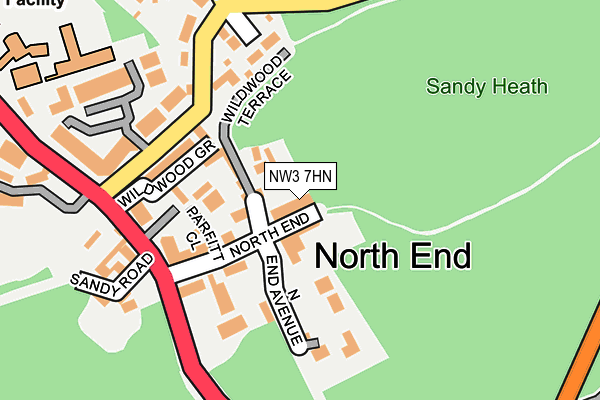 NW3 7HN map - OS OpenMap – Local (Ordnance Survey) NW3 7HN map - OS OpenMap – Local (Ordnance Survey)