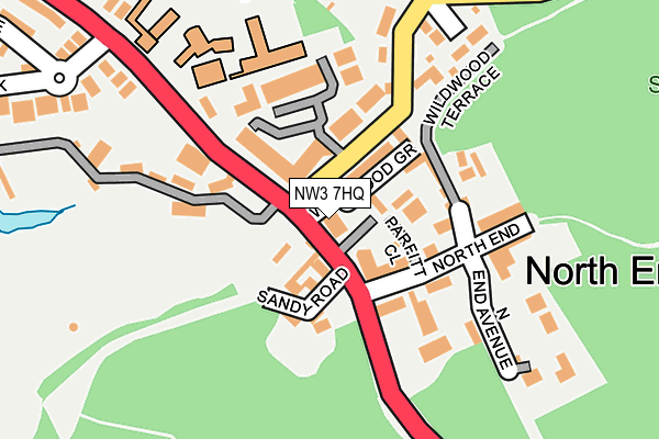 NW3 7HQ map - OS OpenMap – Local (Ordnance Survey) NW3 7HQ map - OS OpenMap – Local (Ordnance Survey)