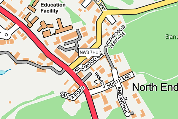 NW3 7HU map - OS OpenMap – Local (Ordnance Survey) NW3 7HU map - OS OpenMap – Local (Ordnance Survey)