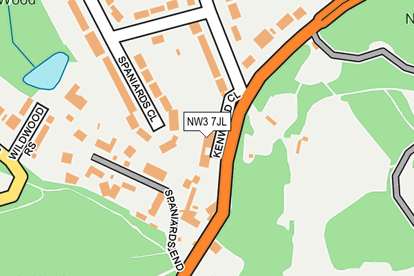 NW3 7JL map - OS OpenMap – Local (Ordnance Survey) NW3 7JL map - OS OpenMap – Local (Ordnance Survey)