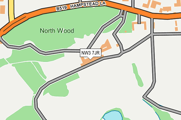 NW3 7JR map - OS OpenMap – Local (Ordnance Survey) NW3 7JR map - OS OpenMap – Local (Ordnance Survey)