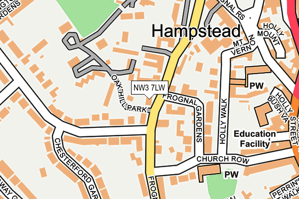 NW3 7LW map - OS OpenMap – Local (Ordnance Survey) NW3 7LW map - OS OpenMap – Local (Ordnance Survey)