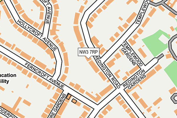 NW3 7RP map - OS OpenMap – Local (Ordnance Survey) NW3 7RP map - OS OpenMap – Local (Ordnance Survey)