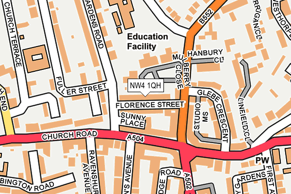 NW4 1QH map - OS OpenMap – Local (Ordnance Survey) NW4 1QH map - OS OpenMap – Local (Ordnance Survey)