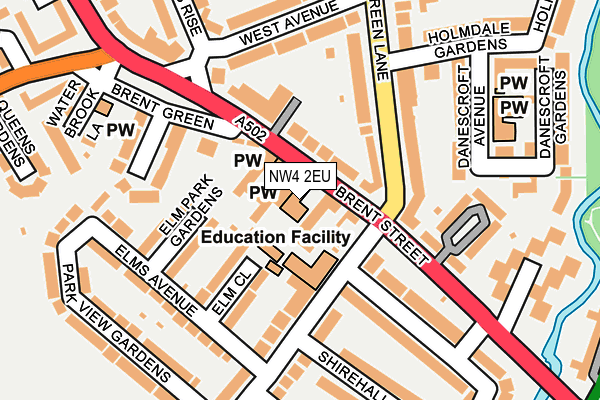 NW4 2EU map - OS OpenMap – Local (Ordnance Survey) NW4 2EU map - OS OpenMap – Local (Ordnance Survey)
