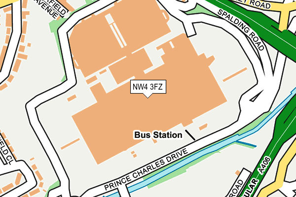 NW4 3FZ map - OS OpenMap – Local (Ordnance Survey) NW4 3FZ map - OS OpenMap – Local (Ordnance Survey)