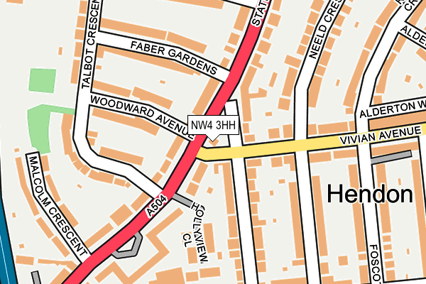 NW4 3HH map - OS OpenMap – Local (Ordnance Survey) NW4 3HH map - OS OpenMap – Local (Ordnance Survey)