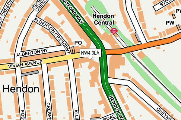 NW4 3LA map - OS OpenMap – Local (Ordnance Survey) NW4 3LA map - OS OpenMap – Local (Ordnance Survey)