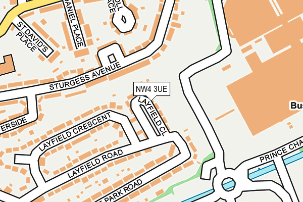 NW4 3UE map - OS OpenMap – Local (Ordnance Survey) NW4 3UE map - OS OpenMap – Local (Ordnance Survey)