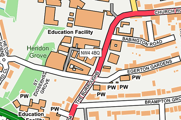 NW4 4BQ map - OS OpenMap – Local (Ordnance Survey) NW4 4BQ map - OS OpenMap – Local (Ordnance Survey)