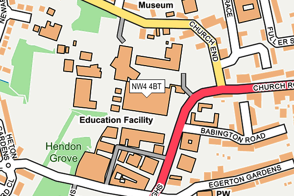 NW4 4BT map - OS OpenMap – Local (Ordnance Survey) NW4 4BT map - OS OpenMap – Local (Ordnance Survey)