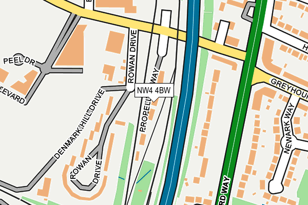 NW4 4BW map - OS OpenMap – Local (Ordnance Survey) NW4 4BW map - OS OpenMap – Local (Ordnance Survey)