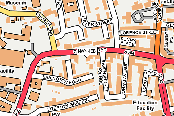 NW4 4EB map - OS OpenMap – Local (Ordnance Survey) NW4 4EB map - OS OpenMap – Local (Ordnance Survey)