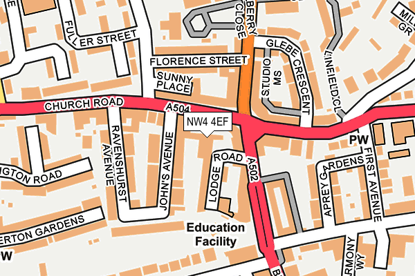NW4 4EF map - OS OpenMap – Local (Ordnance Survey) NW4 4EF map - OS OpenMap – Local (Ordnance Survey)