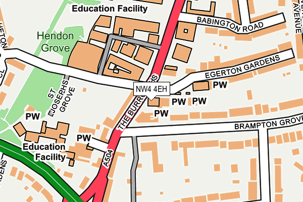 NW4 4EH map - OS OpenMap – Local (Ordnance Survey) NW4 4EH map - OS OpenMap – Local (Ordnance Survey)