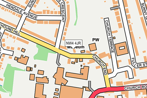 NW4 4JR map - OS OpenMap – Local (Ordnance Survey) NW4 4JR map - OS OpenMap – Local (Ordnance Survey)