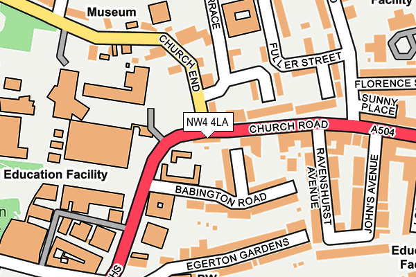 NW4 4LA map - OS OpenMap – Local (Ordnance Survey) NW4 4LA map - OS OpenMap – Local (Ordnance Survey)