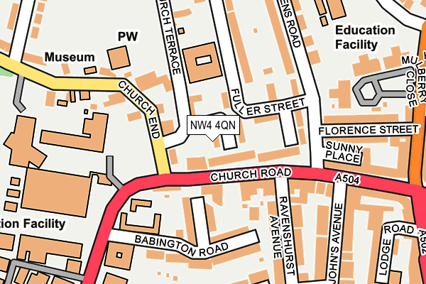 NW4 4QN map - OS OpenMap – Local (Ordnance Survey) NW4 4QN map - OS OpenMap – Local (Ordnance Survey)