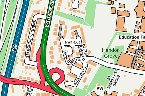 NW4 4XR map - OS OpenMap – Local (Ordnance Survey) NW4 4XR map - OS OpenMap – Local (Ordnance Survey)