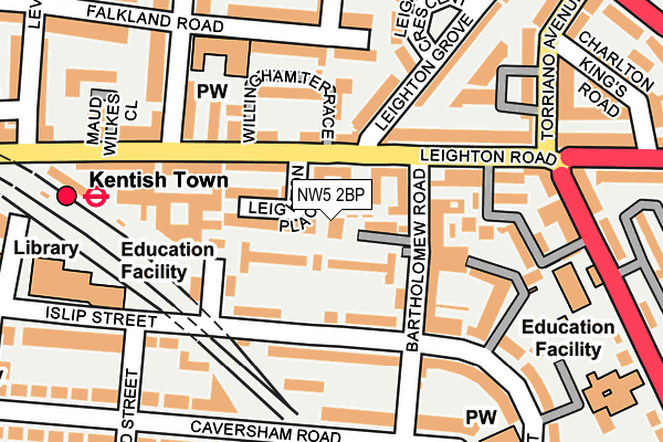 NW5 2BP map - OS OpenMap – Local (Ordnance Survey) NW5 2BP map - OS OpenMap – Local (Ordnance Survey)