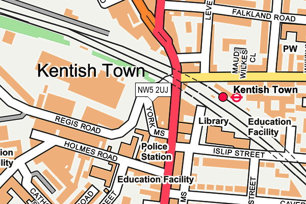 NW5 2UJ map - OS OpenMap – Local (Ordnance Survey) NW5 2UJ map - OS OpenMap – Local (Ordnance Survey)