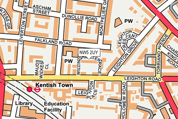 NW5 2UY map - OS OpenMap – Local (Ordnance Survey)