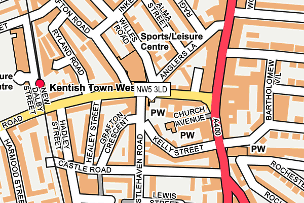 NW5 3LD map - OS OpenMap – Local (Ordnance Survey) NW5 3LD map - OS OpenMap – Local (Ordnance Survey)