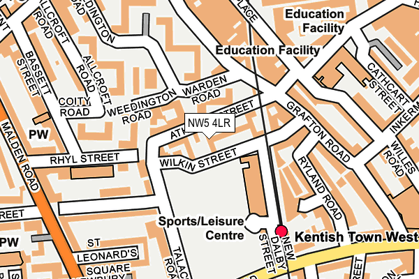 NW5 4LR map - OS OpenMap – Local (Ordnance Survey) NW5 4LR map - OS OpenMap – Local (Ordnance Survey)