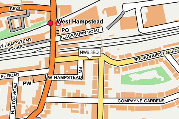 NW6 3BQ map - OS OpenMap – Local (Ordnance Survey)