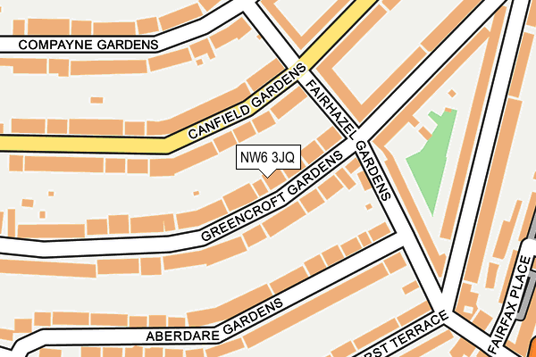 NW6 3JQ map - OS OpenMap – Local (Ordnance Survey) NW6 3JQ map - OS OpenMap – Local (Ordnance Survey)