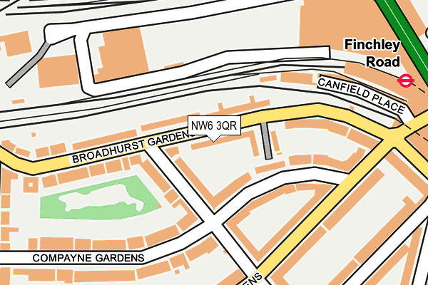 NW6 3QR map - OS OpenMap – Local (Ordnance Survey) NW6 3QR map - OS OpenMap – Local (Ordnance Survey)
