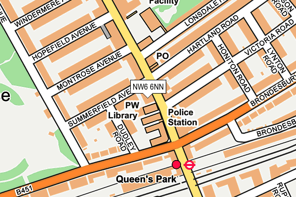 NW6 6NN map - OS OpenMap – Local (Ordnance Survey) NW6 6NN map - OS OpenMap – Local (Ordnance Survey)