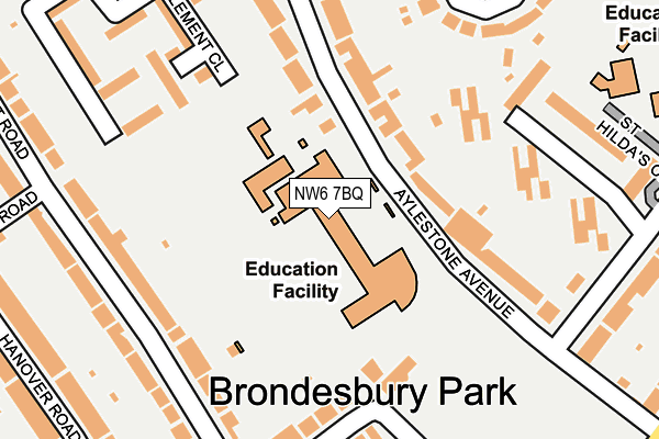 NW6 7BQ map - OS OpenMap – Local (Ordnance Survey) NW6 7BQ map - OS OpenMap – Local (Ordnance Survey)